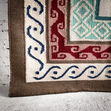 Load image into Gallery viewer, Rectangular Tribal Wool Mexican Flatweave Rug
