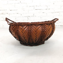 Load image into Gallery viewer, Vintage Japanese Woven Bamboo Basket
