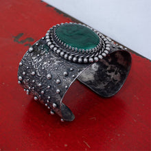 Load image into Gallery viewer, Andrea Arisiaga Silver Malachite Bracelet
